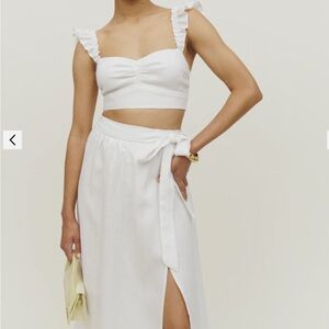 Elegant White Women's Skirt